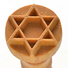 MKM Star of David 2.5cm wood stamp